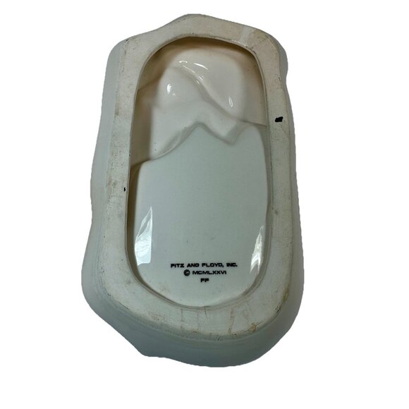 Vintage Fitz and Floyd Ceramic Elephant Trinket Dish Vanity Tray  From 1976 - 9” - Picture 5 of 12